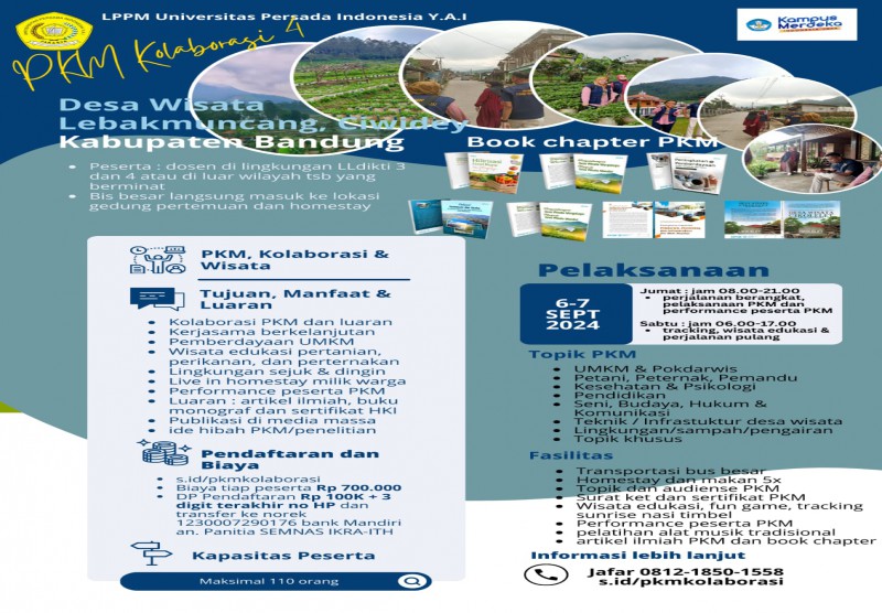 PKM Kolaborasi dosen antar kampus Di Desa Wisata Lebakmuncang, Bandung Jawa Barat