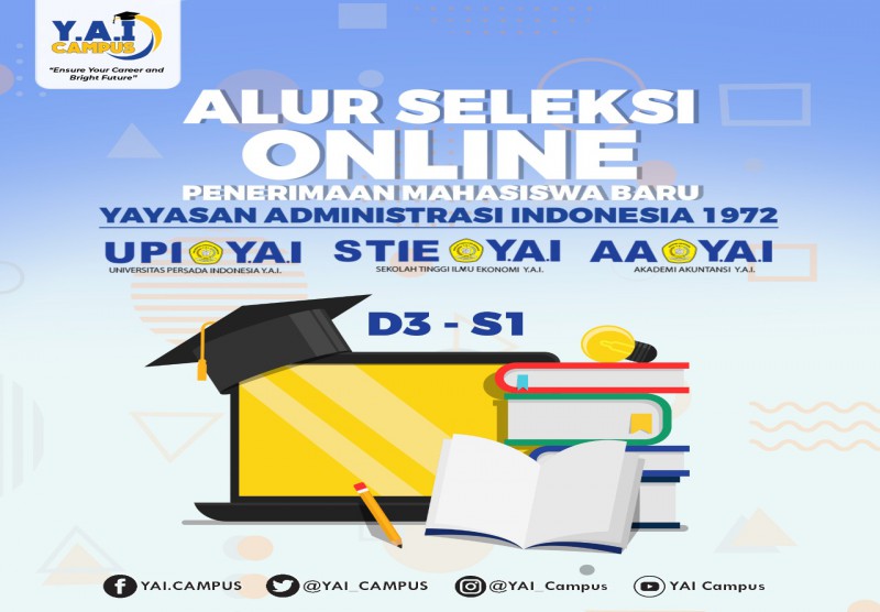 Alur Seleksi Penerimaan Mahasiswa Baru Program Diploma (D3) atau Program Sarjana (S1) di Lembaga Pendidikan Tinggi Y.A.I  (UP